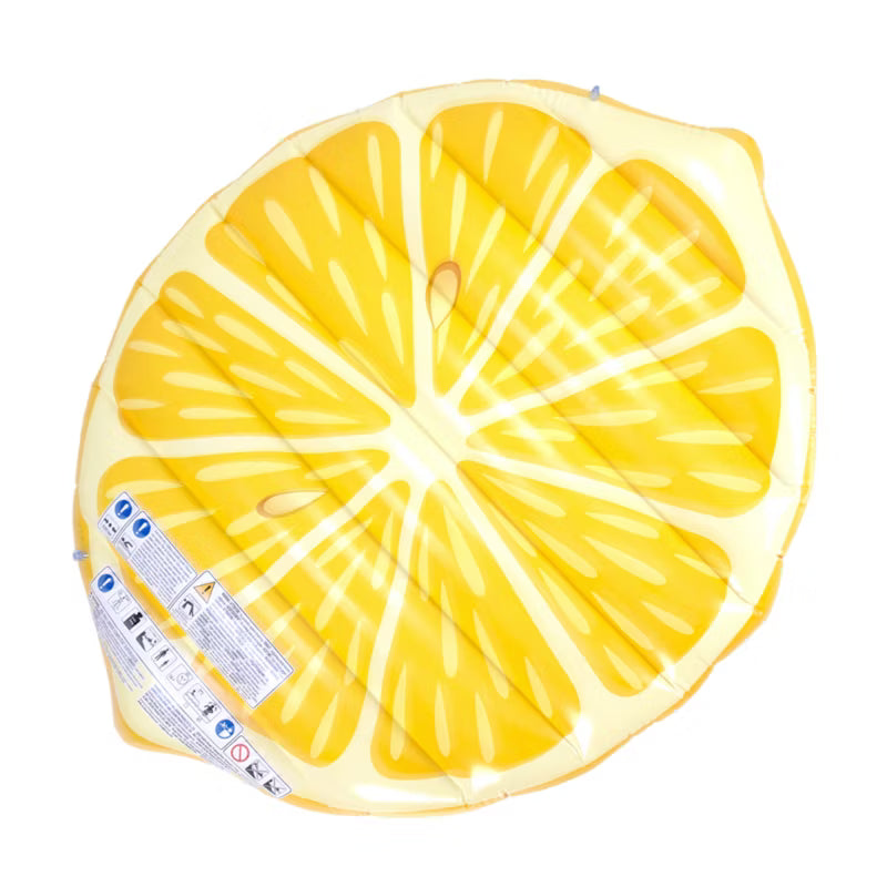 Oppustelig Bademadras Lemon 161x127 cm Gul