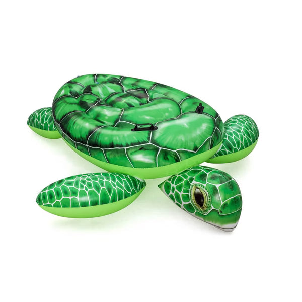 Oppustelig Bademadras Skildpadde 150x145 cm Grøn