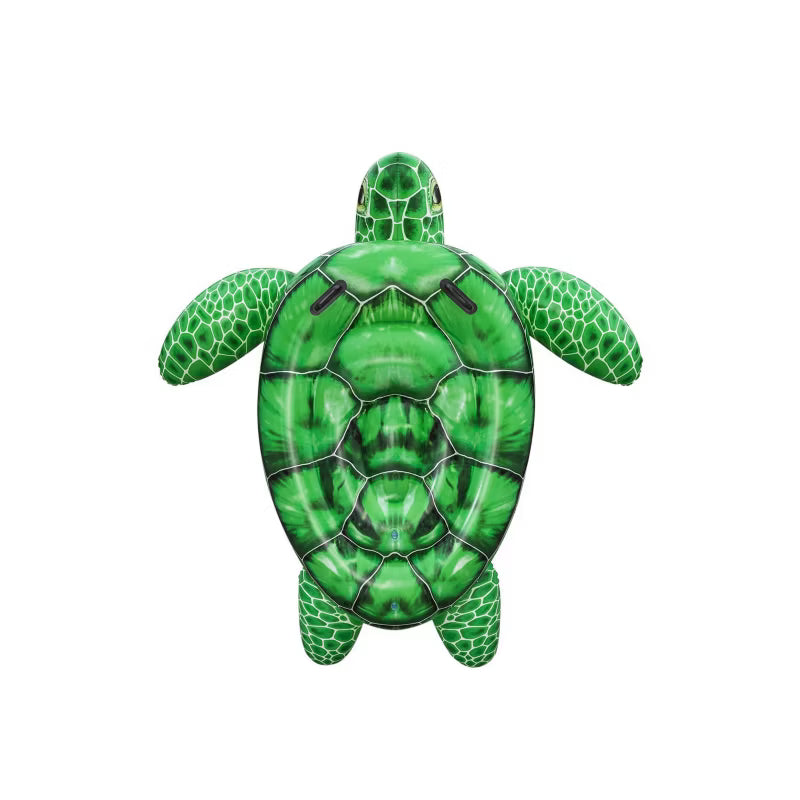 Oppustelig Bademadras Skildpadde 150x145 cm Grøn