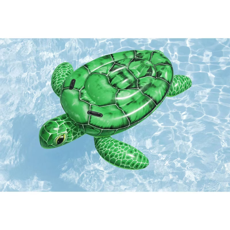 Oppustelig Bademadras Skildpadde 150x145 cm Grøn