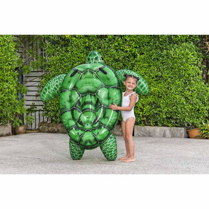 Oppustelig Bademadras Skildpadde 150x145 cm Grøn