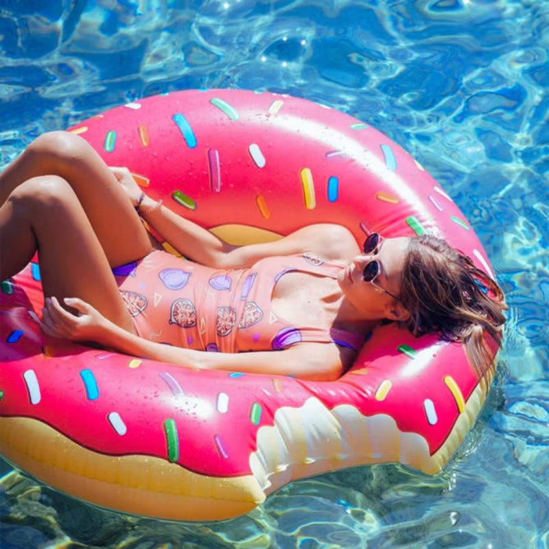 Oppustelig Badering Donut 90 cm Flerfarvet