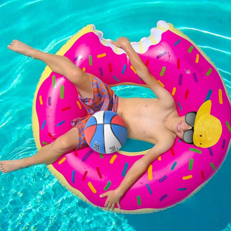 Oppustelig Badering Donut 90 cm Flerfarvet