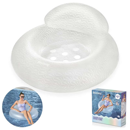 Oppustelig Badering Moon Dust 107 cm Hvid