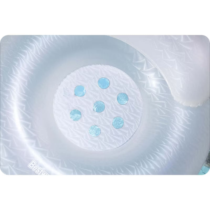 Oppustelig Badering Moon Dust 107 cm Hvid
