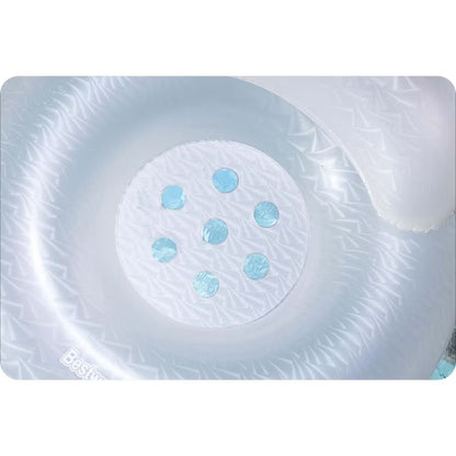 Oppustelig Badering Moon Dust 107 cm Hvid