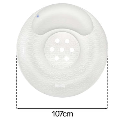 Oppustelig Badering Moon Dust 107 cm Hvid