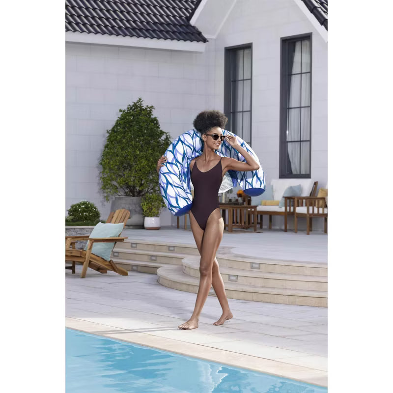 Oppustelig Badestol Summer Sway 119x67,5 cm Blå
