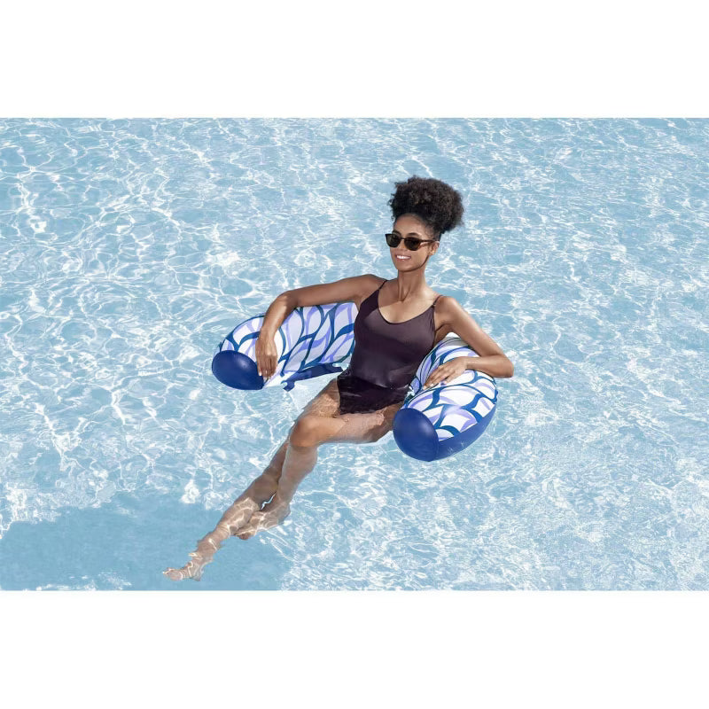 Oppustelig Badestol Summer Sway 119x67,5 cm Blå