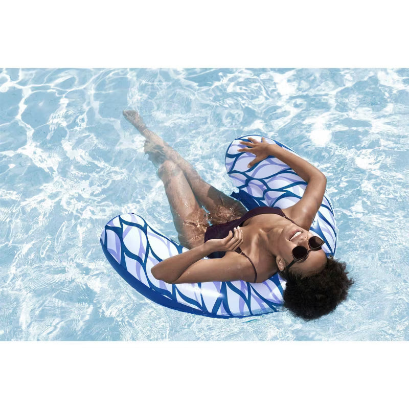 Oppustelig Badestol Summer Sway 119x67,5 cm Blå