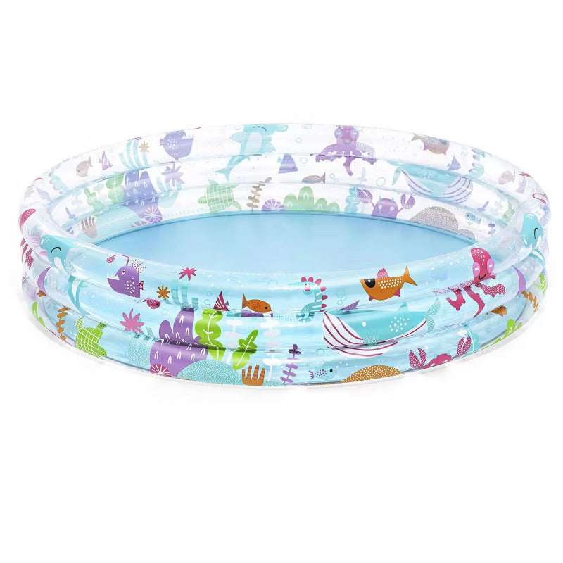 Oppustelig Børnepool 152x30 cm Flerfarvet