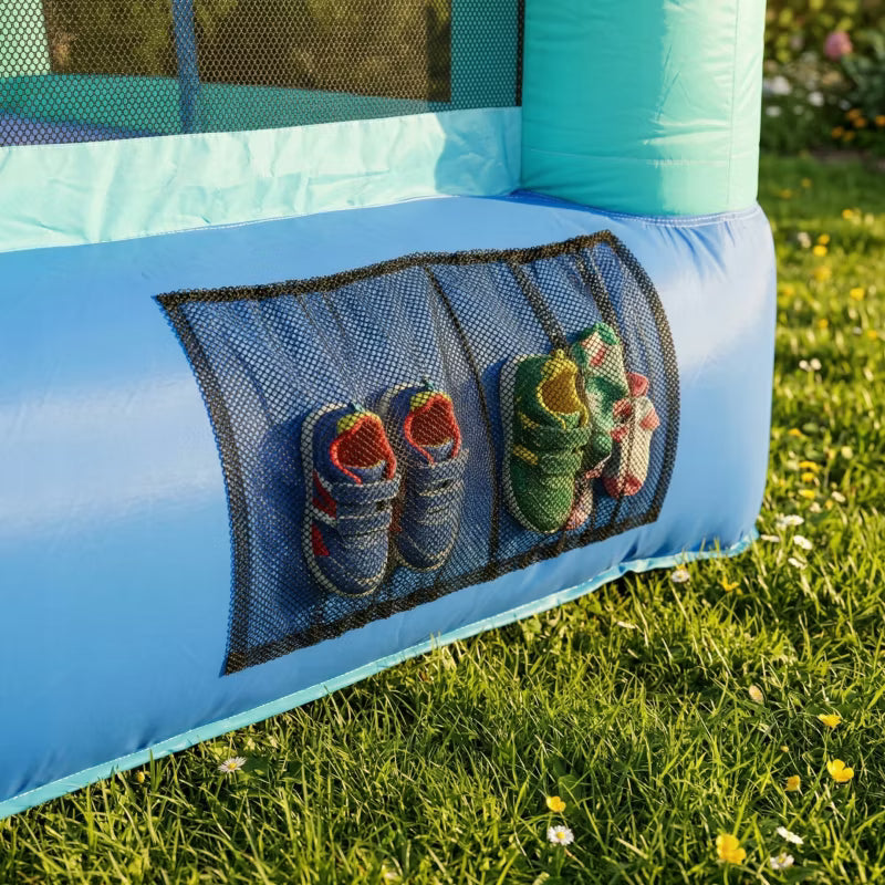Oppustelig Legeplads 320x210x220 cm med Rutsjebane