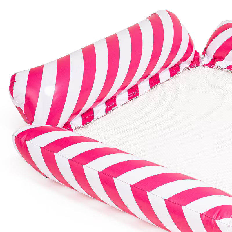 Oppustelig Luftmadras 120x106 cm Pink med Net