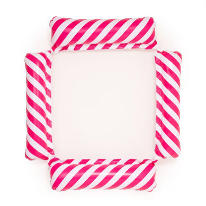 Oppustelig Luftmadras 120x106 cm Pink med Net