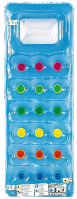 Oppustelig Luftmadras 173x63 cm Flerfarvet