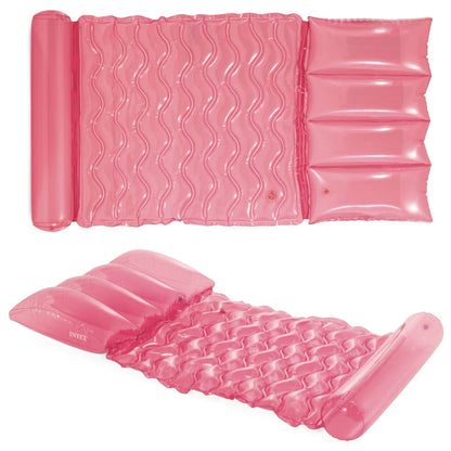 Oppustelig Luftmadras 173x89 cm Pink