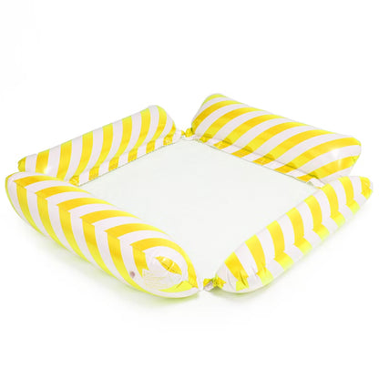 Oppustelig Luftmadras med Net 120x106 cm Gul