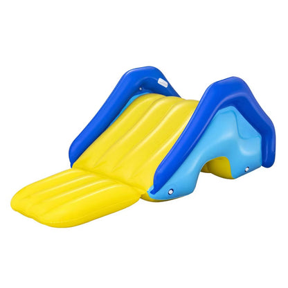 Oppustelig Vandrutsjebane 247x124x100 cm Flerfarvet 52453