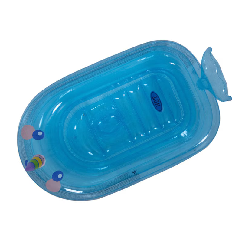 Oppusteligt Babybadekar Hval 95x62 cm Blå