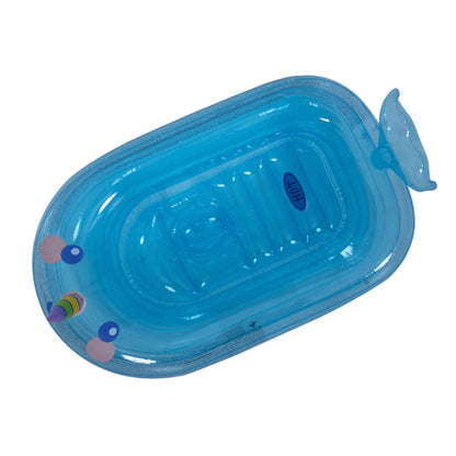 Oppusteligt Babybadekar Hval 95x62 cm Blå