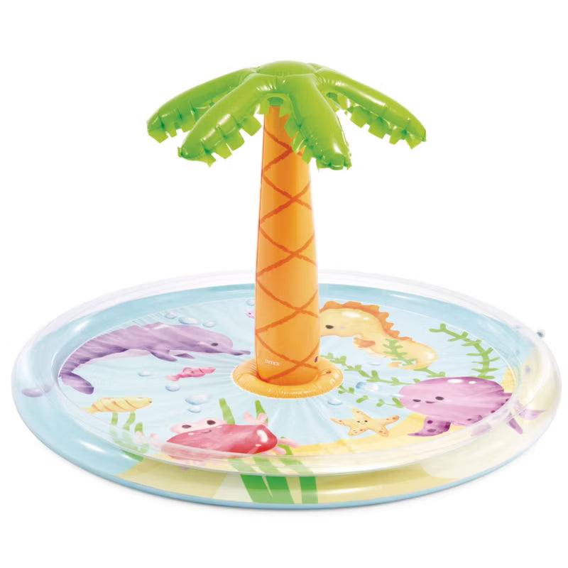 Oppusteligt Børnebassin Palme 173x104 cm