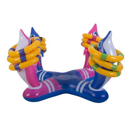 Oppusteligt Ringspil Delfin 95x95x55 cm Flerfarvet