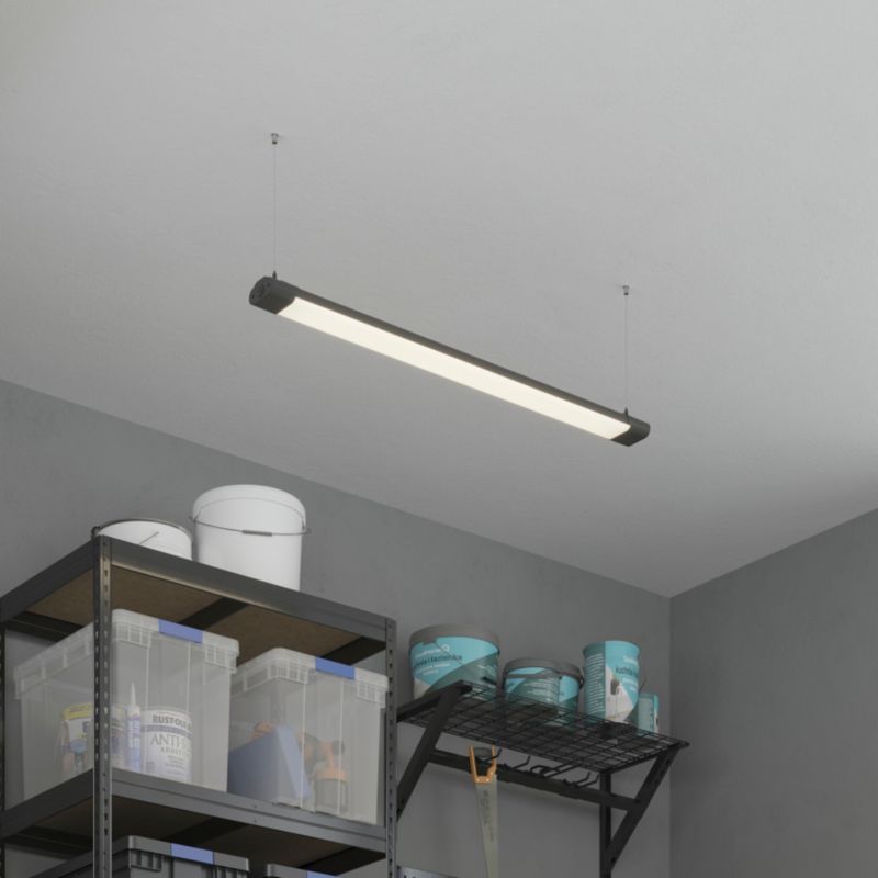 GoodHome Ayllon LED-bjælke med sensor 4320 lm IP65 mat-sort