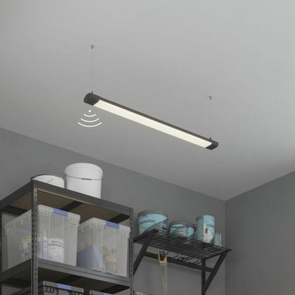 GoodHome Ayllon LED-bjælke med sensor 4320 lm IP65 mat-sort