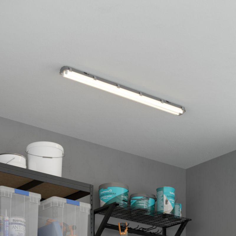 LED Loftlampe Pagon 2x18 W IP65 Grå