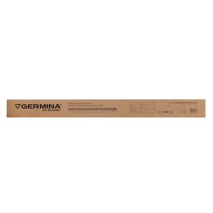 Germina hermetisk armatur 2x18W til LED-rør – industriel loftslampe, 1 stk.