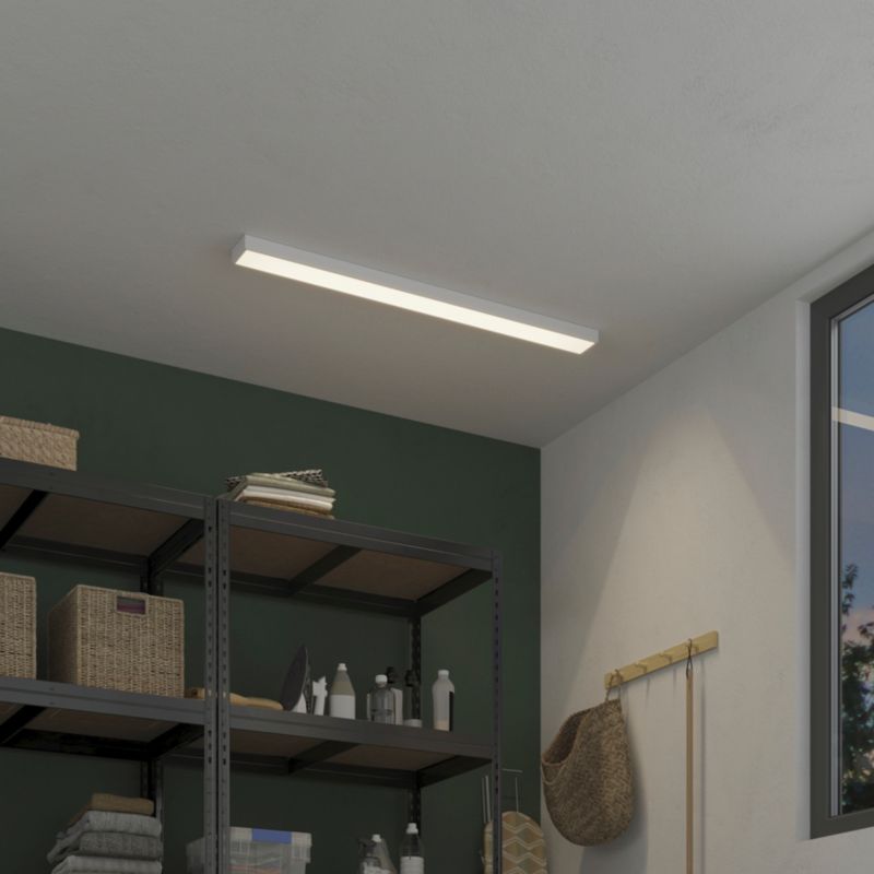LED-belysningsskinne Shipton 120 cm Hvid