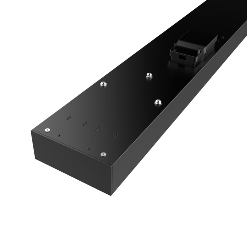 LED-bjælke Shipton 120 cm Sort