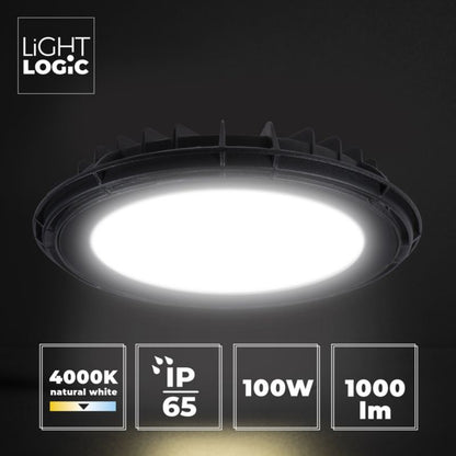 LightLogic LED-armatur high bay LL NEBE 100W-NW 30595 downlight IP65 100W pendelarmatur 1 stk.