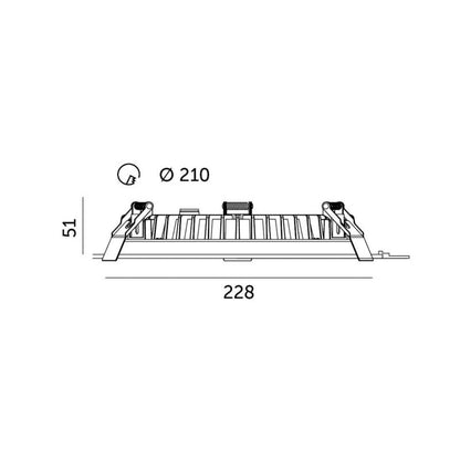LED-armatur LED nexete NE1 30W 4000K IP44 1 stk.