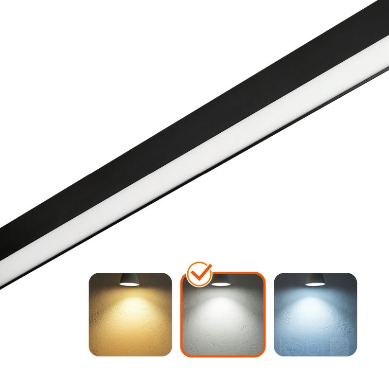 LED-linjelampe Koline K1 Kobi 20W 4000K mat-sort 1 stk.