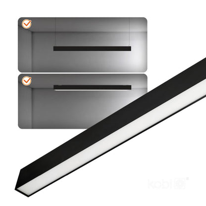 LED-linjelampe Koline K1 Kobi 20W 4000K mat-sort 1 stk.