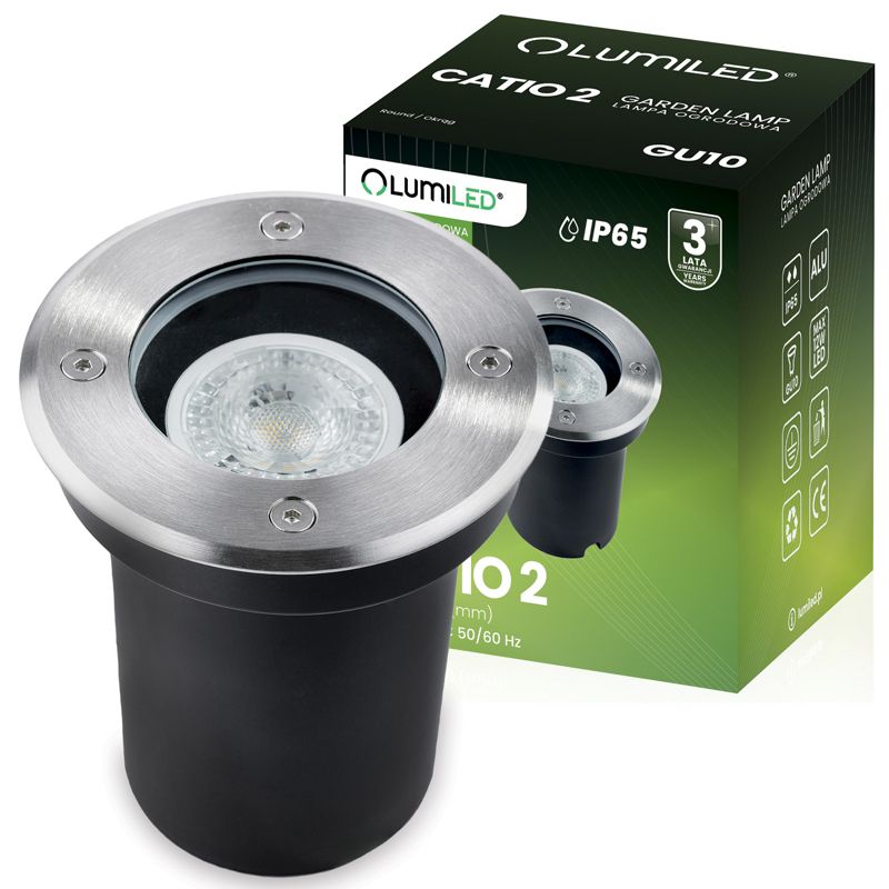 Indbygningsspots Lumiled CATIO2 GU10 IP65 IK09 Rund 1 stk.