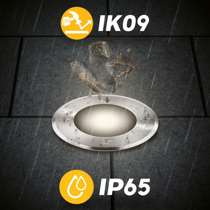 Indbygningsspots Lumiled CATIO2 GU10 IP65 IK09 Rund 1 stk.