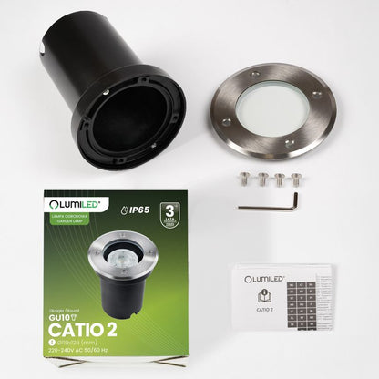 Indbygningsspots Lumiled CATIO2 GU10 IP65 IK09 Rund 1 stk.