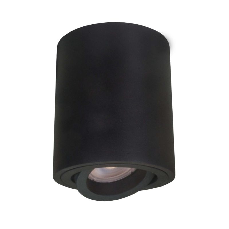 Overflademonteret lampe Light Prestige Tulon sort 1 x GU10 1 stk.