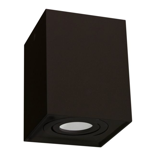 Overflademonteret lampe Polux Hadar kvadratisk 1 x 10 W GU10 mat-sort