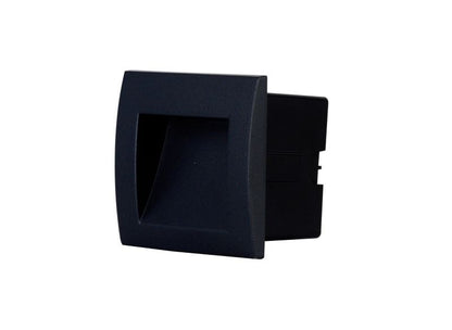 LED Havevægarmatur Sham 90x90 mm Sort