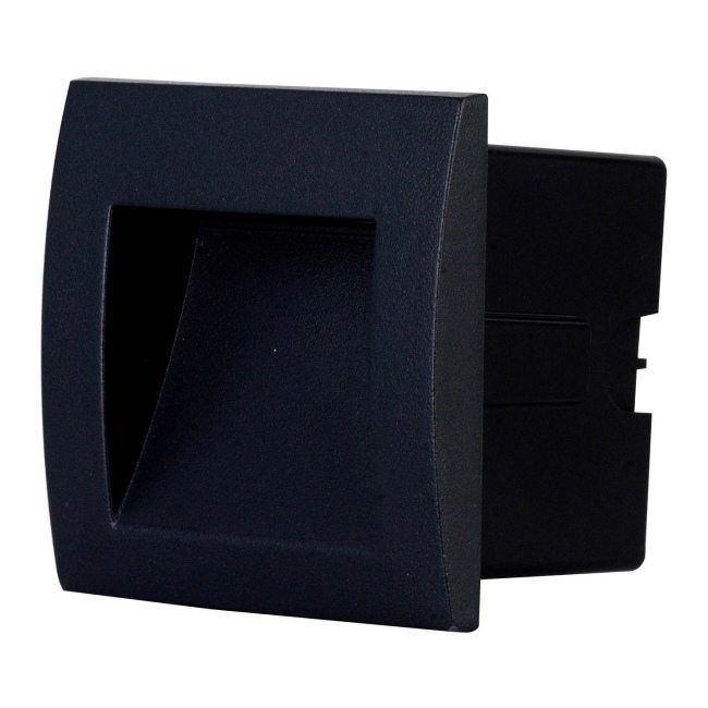 LED Havevægarmatur Sham 90x90 mm Sort