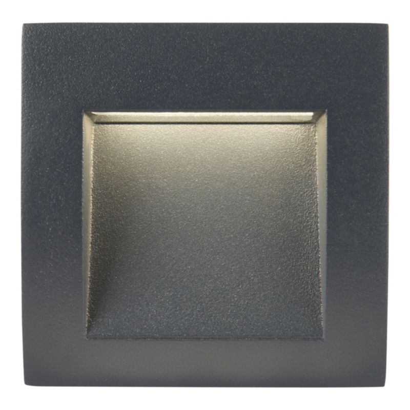LED Havevægarmatur Sham 90x90 mm Sort