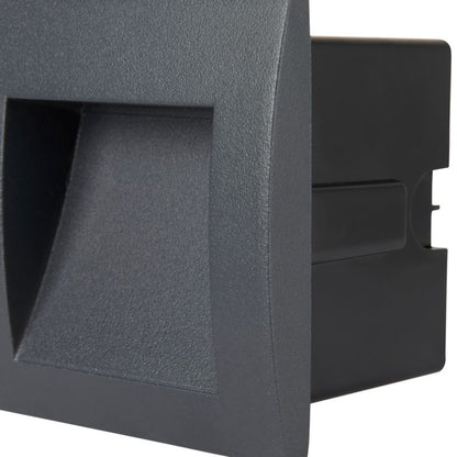 LED Havevægarmatur Sham 90x90 mm Sort