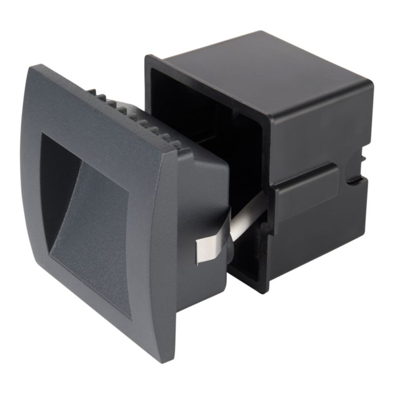 LED Havevægarmatur Sham 90x90 mm Sort