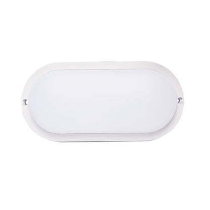 Germina 20W oval hvid kælderlamp, 1 stk.