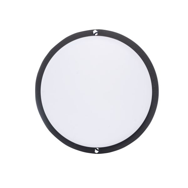 Germina rund sort kælderlampe 15W plafondesign, 1 stk.