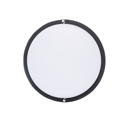 Germina rund sort kælderlampe 15W plafondesign, 1 stk.