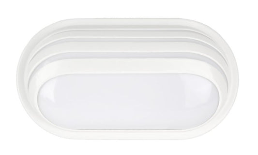 Germina oval kælderlampe 24W hvid plafondæksel 1 stk.